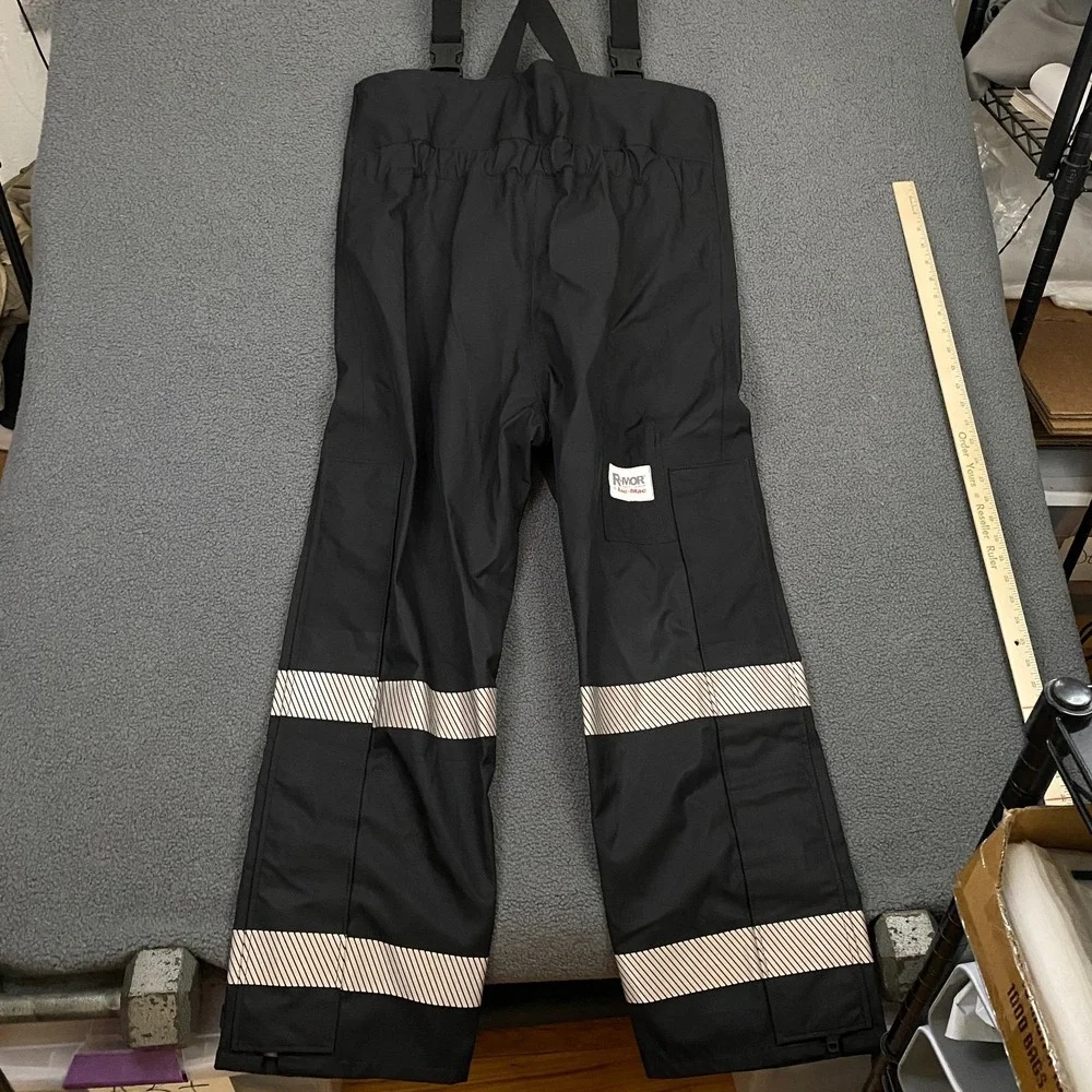 Lac Mac R Mor Pant Mens Medium Black FR ARC Gore Tex Pyrad Water Proof Overall